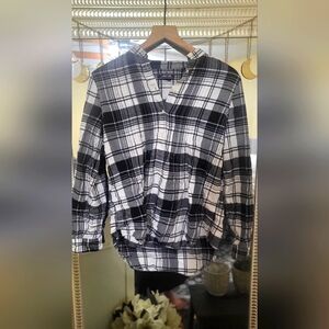 Lands end plaid shirt